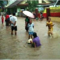 Banjir di Desa Meleber